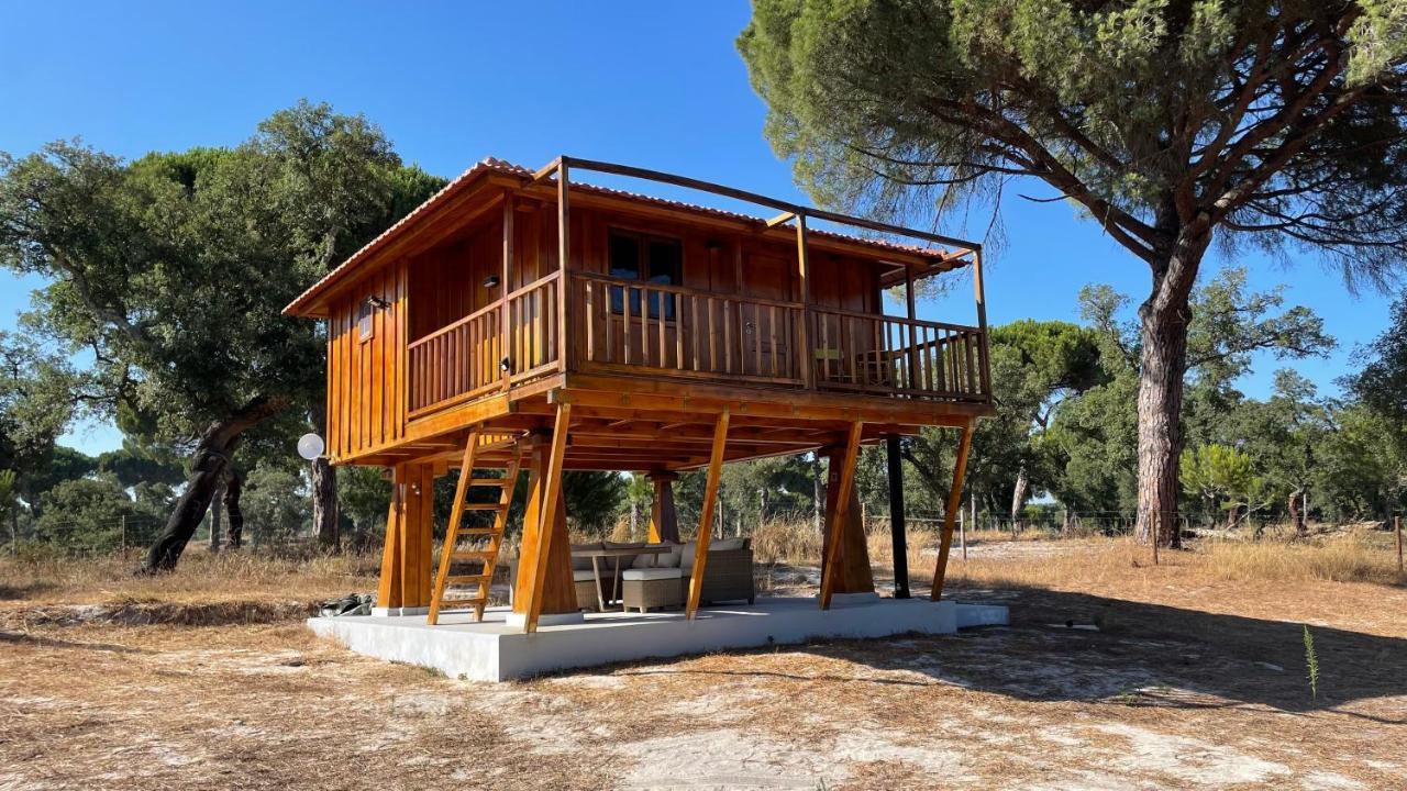 הוילה Águas de Moura Suspended Wooden House - Monte Da Cortica מראה חיצוני תמונה